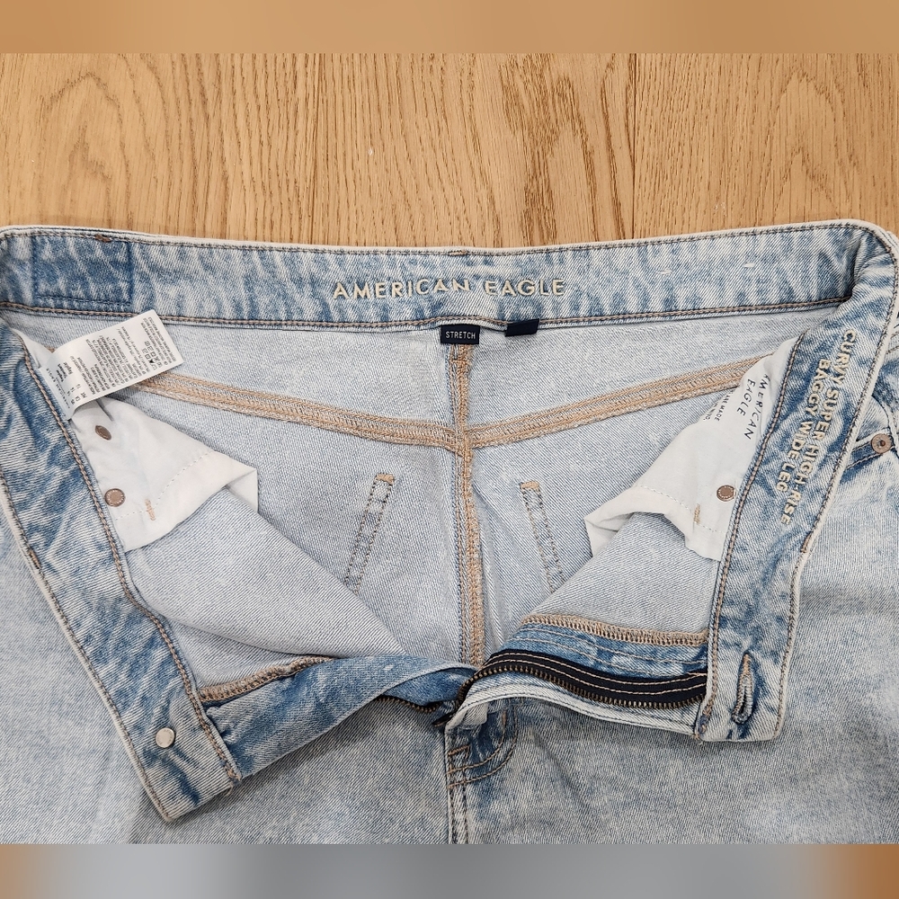 Dreamy Drape Stretch Super High-Waisted Baggy Wide-Leg Jean - Picture 6 of 6